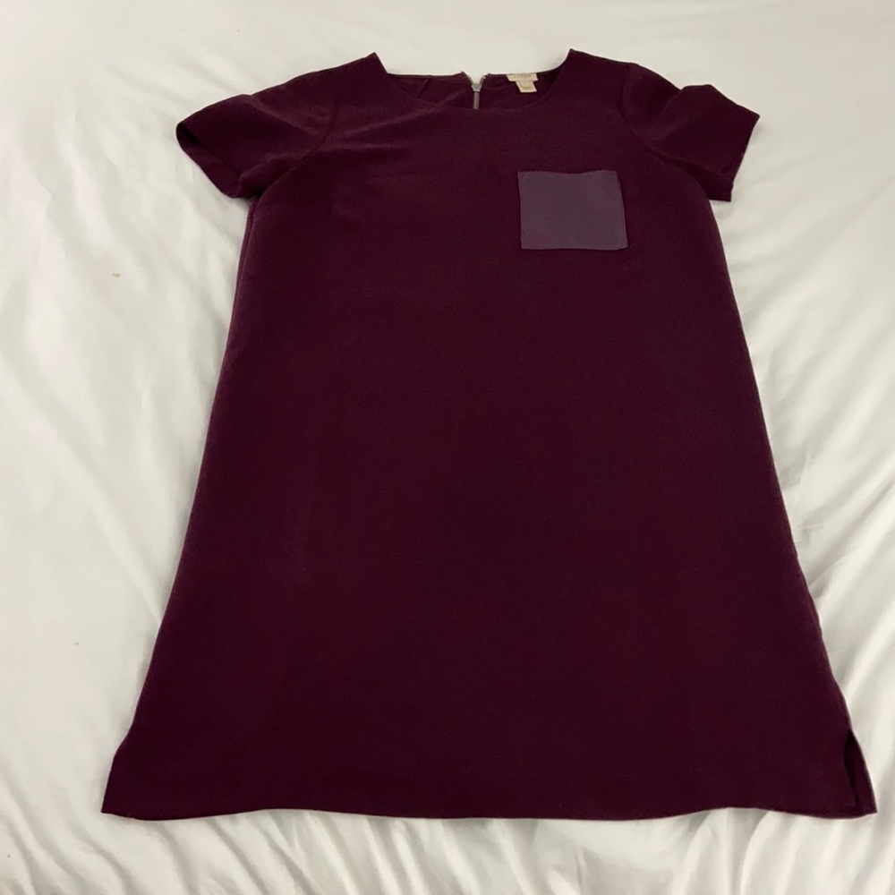 Jcrew dress with leather pocket